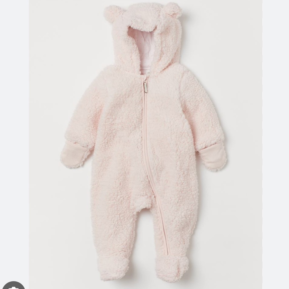 H&M Faux Shearling Overall
